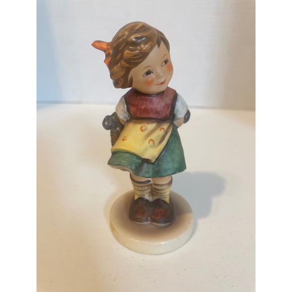 Goebel Other - Goebel Hummel For Father 377 Figurine Girl with Flower Basket West Germany AS IS